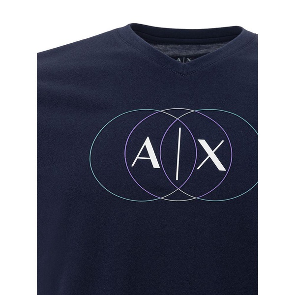 Armani Exchange Sleek Cotton Blue Tee for Stylish Men