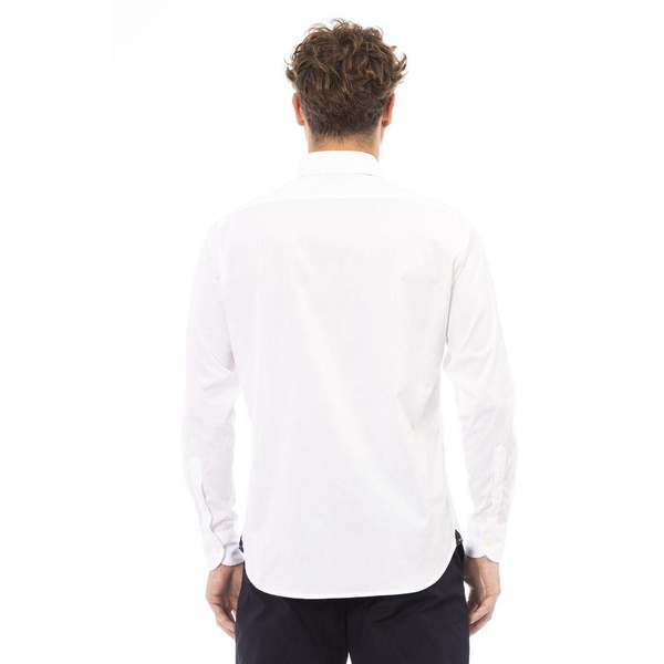 Baldinini Trend White Cotton Shirt