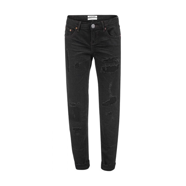 One Teaspoon Chic Black Distressed Patched Jeans