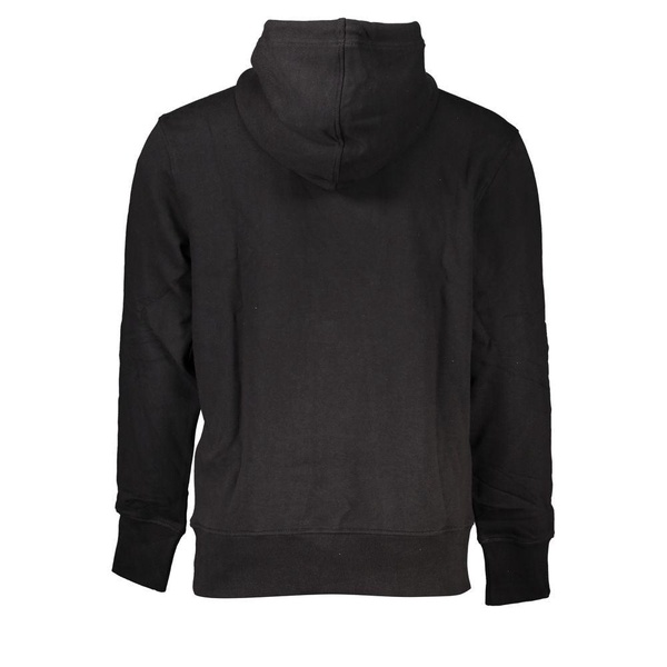 Brushed Cotton Hooded Sweatshirt with Logo Print and Central Pocket