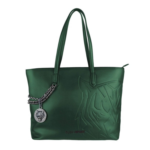 Plein Sport Verde Polyurethane Shoulder Bag