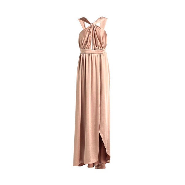 Satin Sleeveless Dress with Torchon Detail