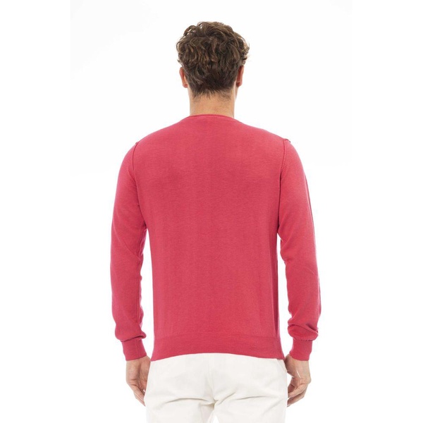 Baldinini Trend Red Cotton Sweater