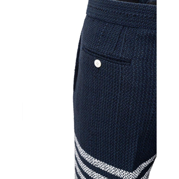 Thom Browne Elevate Your Style with Sleek Acrylic Blue Pants