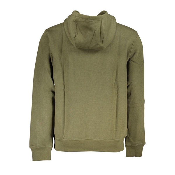 Long Sleeve Hooded Fleece Sweatshirt with Central Pocket and Embroidery