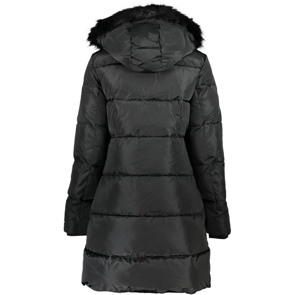 chic hooded jacket with removable fur women's detail