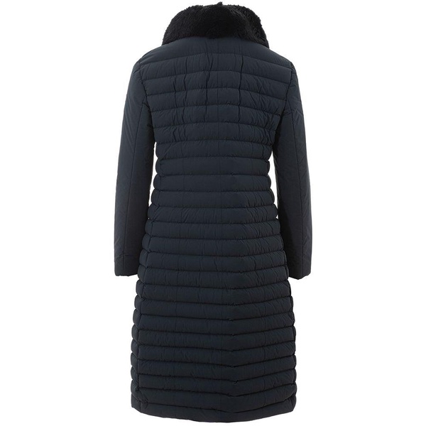 Chic Blue Polyamide Jacket for Sophisticated Style