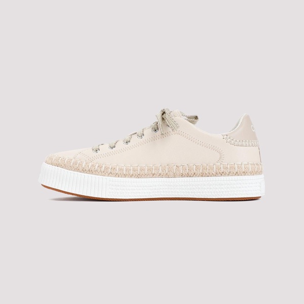 Telma tonal-stitching leather sneakers