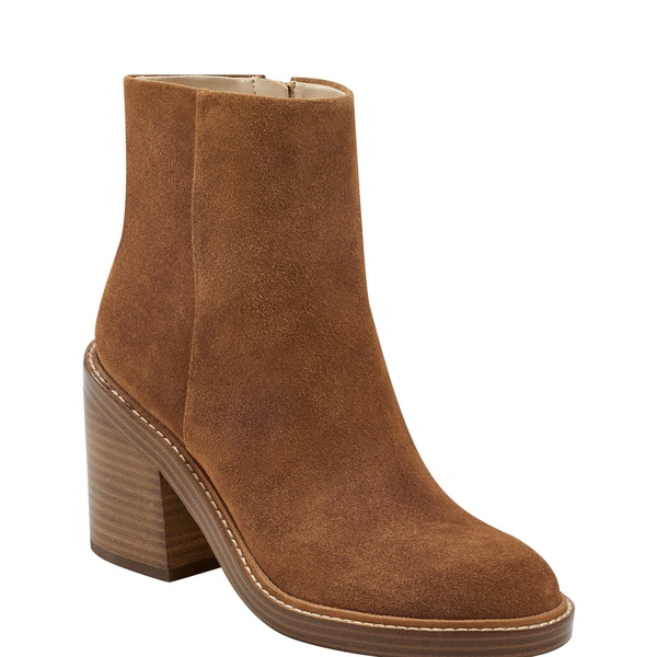 haleena round toe bootie in light natural