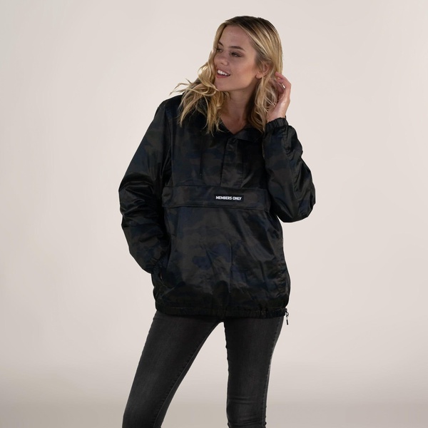 women's camo popover oversized jacket