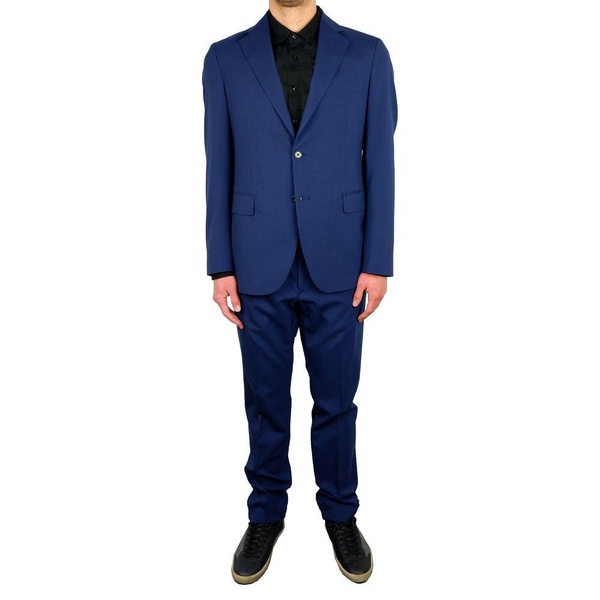 elegant  wool blend two-piece men's suit