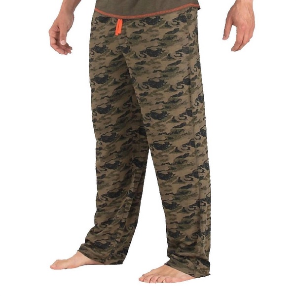 slub jersey lounge pant in evergreen