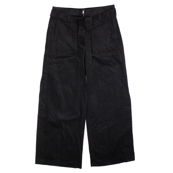 black cargo straight fit pants