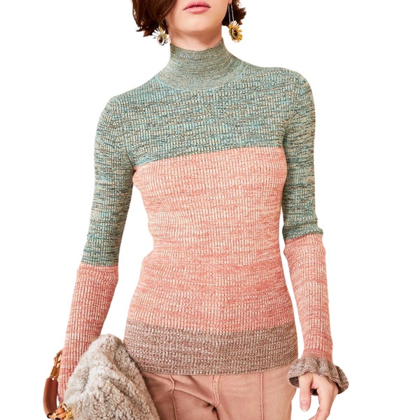 violette turtleneck sweater in twilight