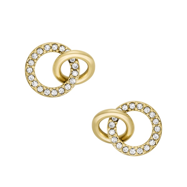 women's hazel icons gold-tone stainless steel stud earrings