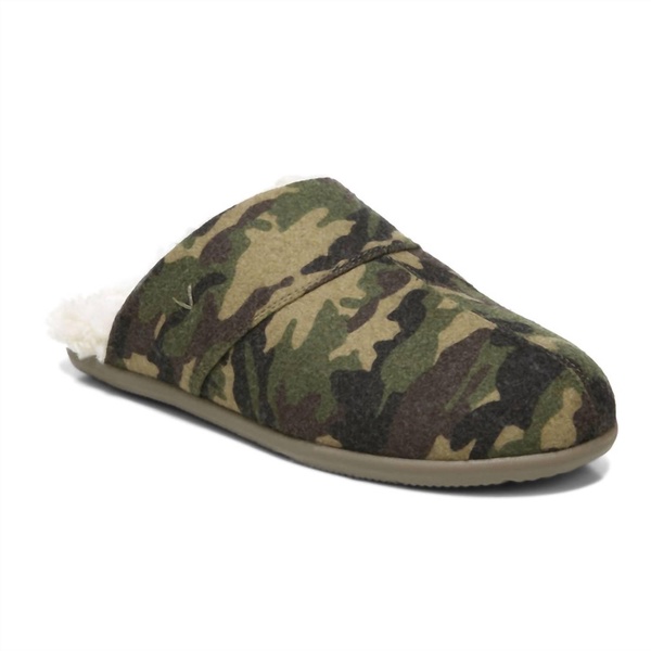 men's alfons slipper in olive camo