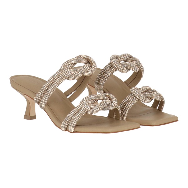 womens beige mule