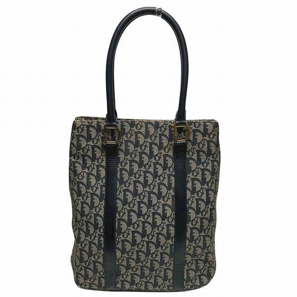 dior trotter canvas leather tote bag bo b