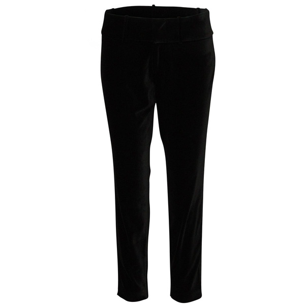 alice & olivia stacey slim trousers in black polyester