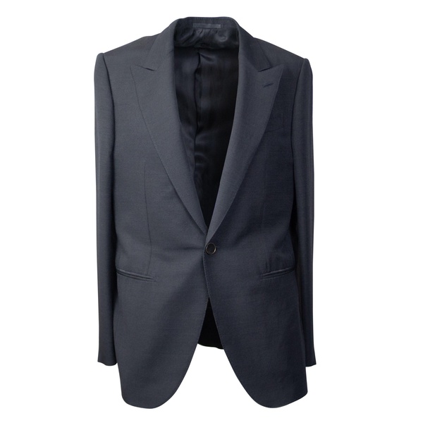 black wool single breasted classic blazer