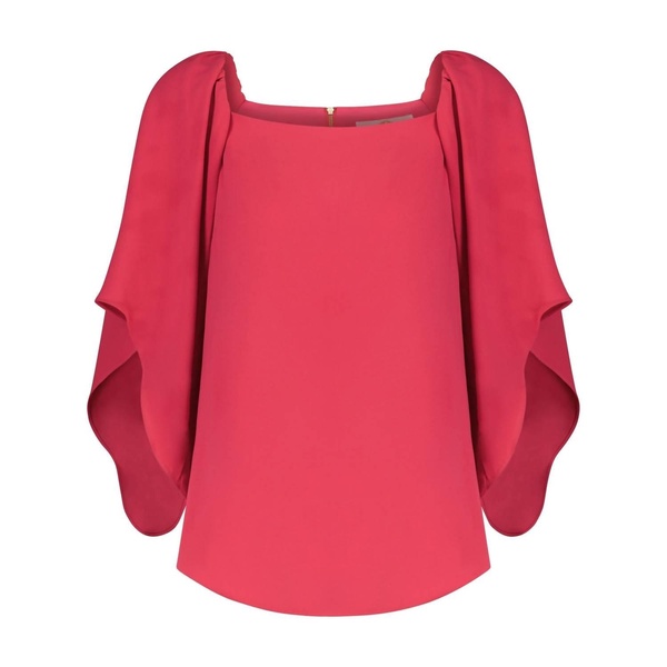 frances 3/4 sleeve top in beetroot