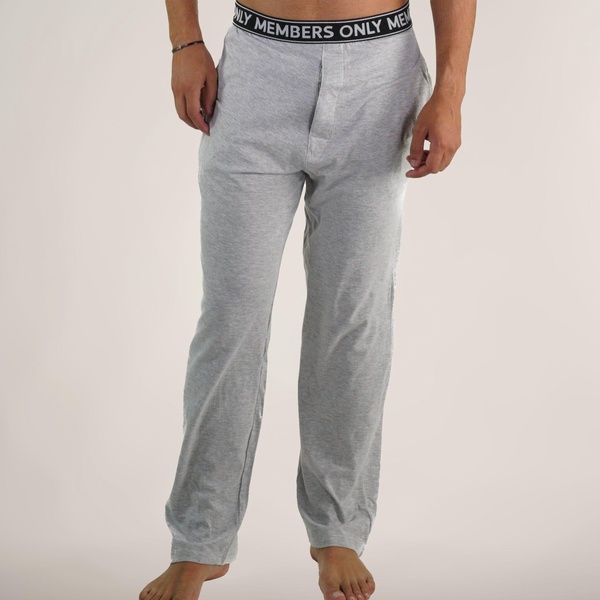 men's jersey sleep pant logo elastic