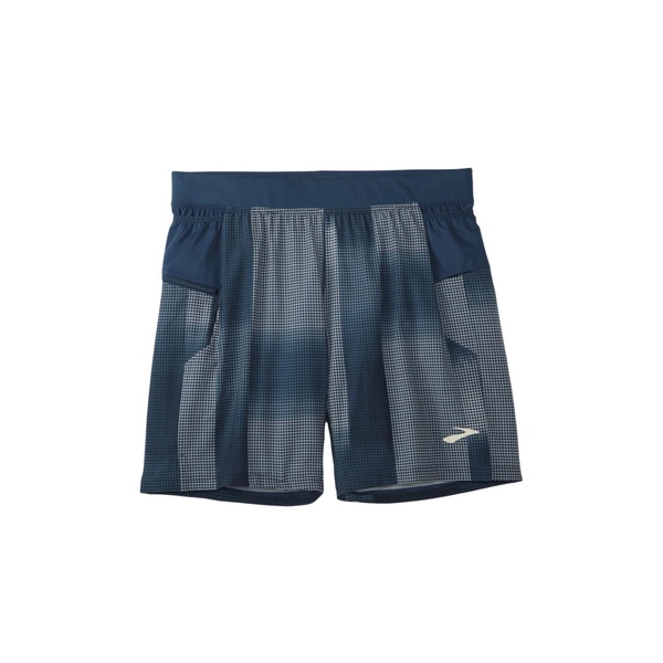 men's sherpa 7" 2-in-1 short in indigo rush altitude print