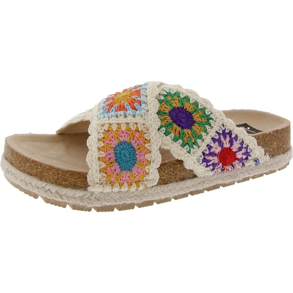 womens crochet slide sandals