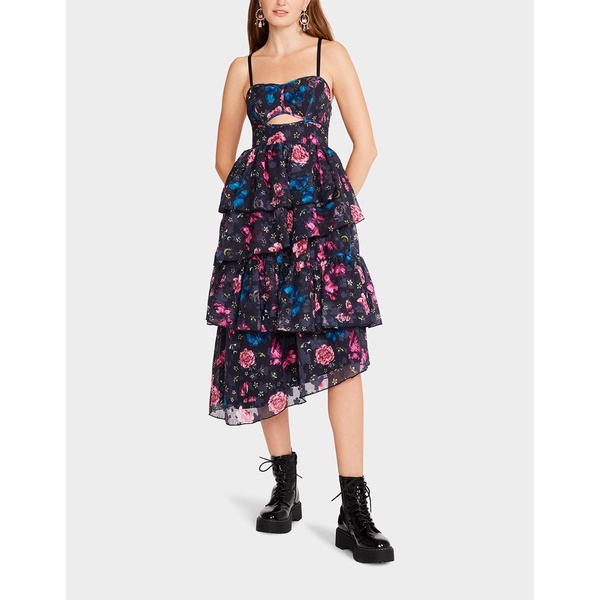 flora tulle dress black