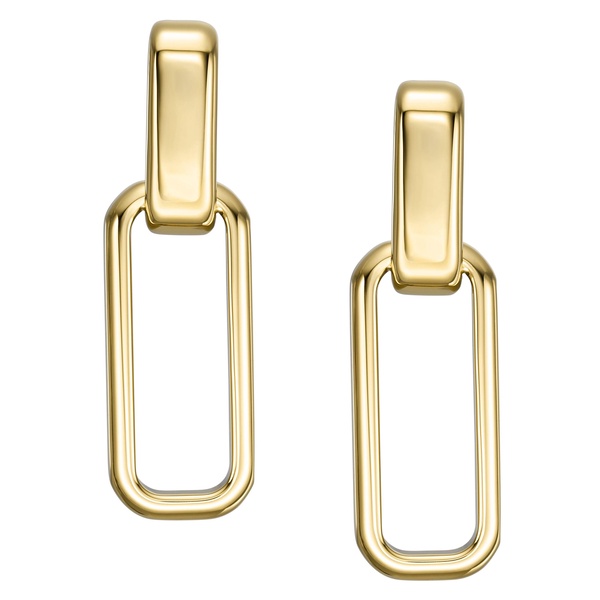 women's archival core essentials gold-tone stainless steel drop earrings