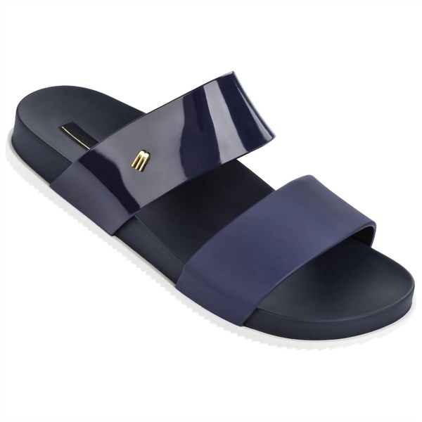 women's cosmic slides in blue, white