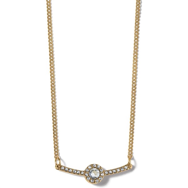 women's bar necklace in gold