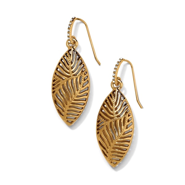 women's palmetto french wire earrings in gold