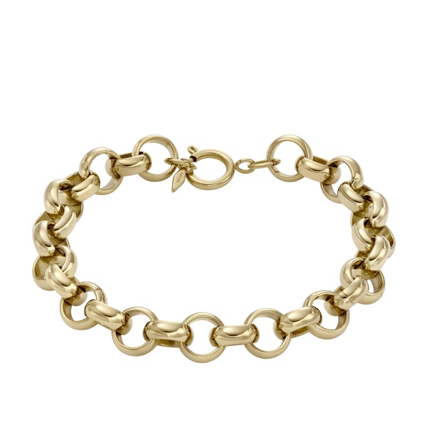 women's archival bold links gold-tone stainless steel chain bracelet