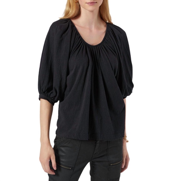 otisse short sleeve top in caviar