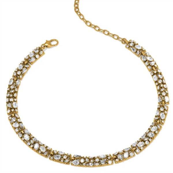 women's one love golden collar necklace