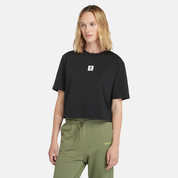 women's mini logo cropped short sleeve t-shirt