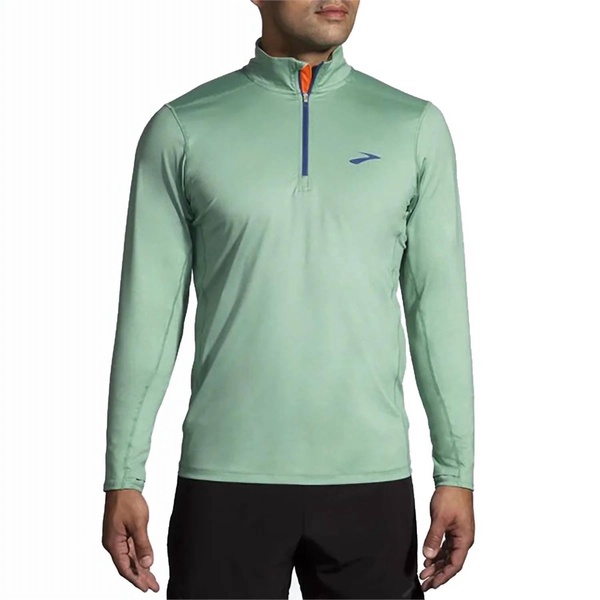 men's dash 1/2 zip 2.0 pullover in heather sage