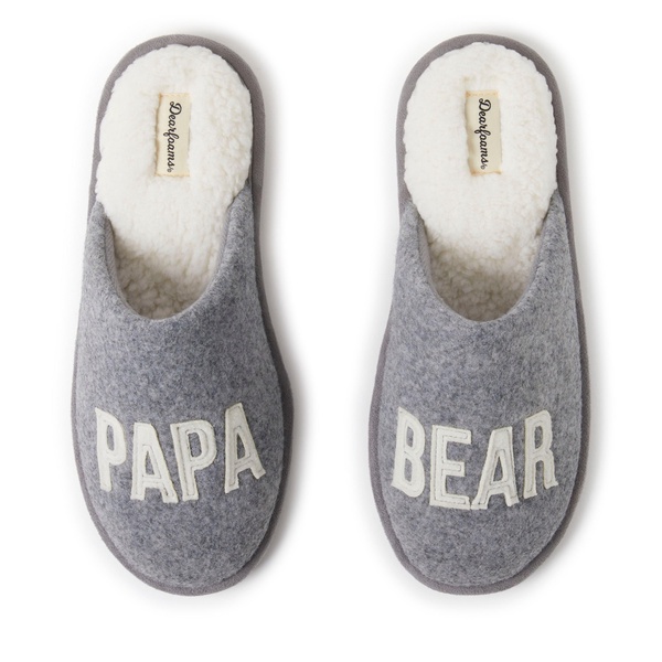 men's carson papa bear family scuff slipper