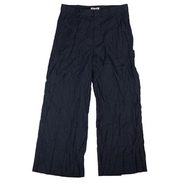 collegiate navy silky carpenter pants