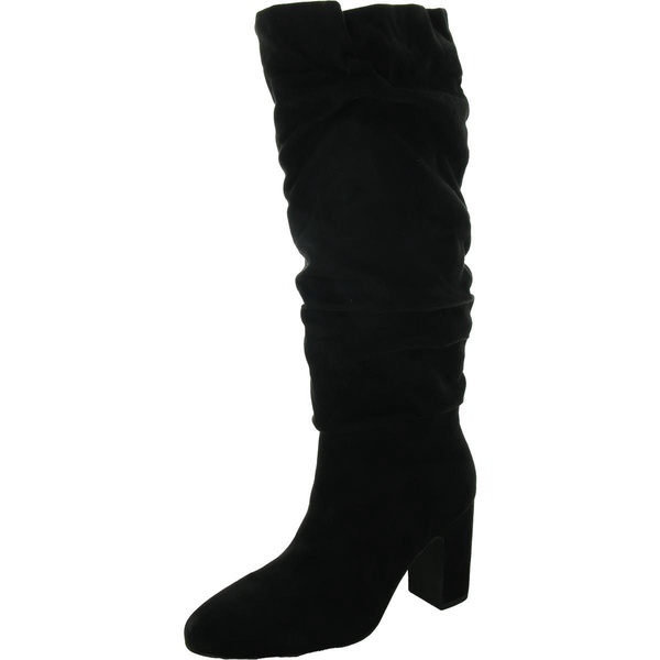 kipton womens suede almond toe mid-calf boots