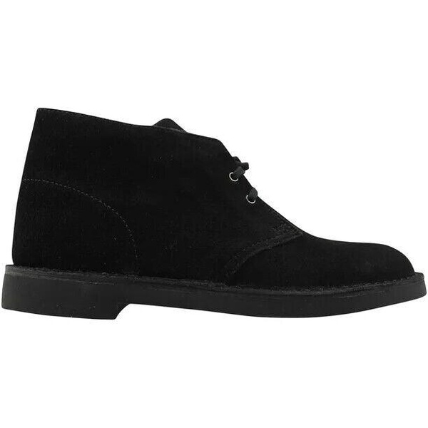 bushacre 2 260-82288 men's black suede ankle desert chukka boots clk5