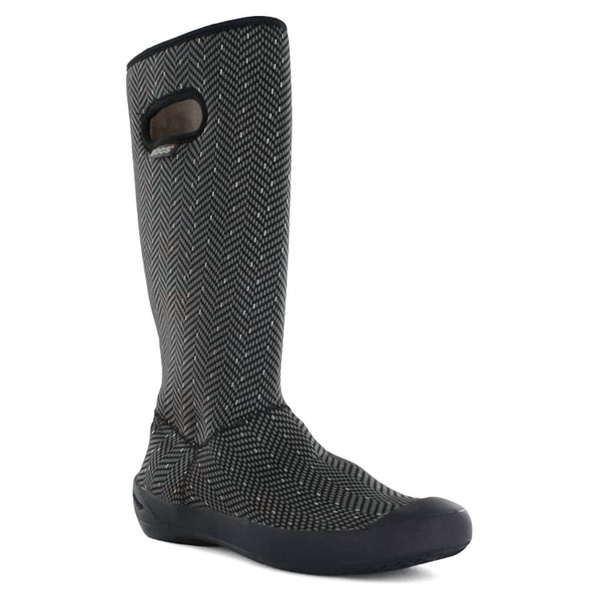 women's summit boot in black herringbone