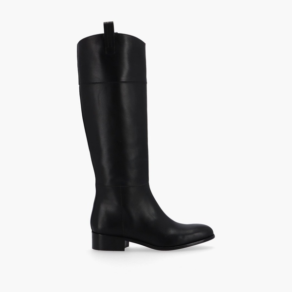 billie black leather boots