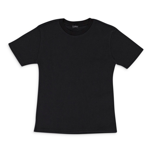 baby thermal black short sleeve t-shirt