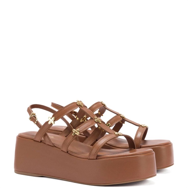 women's harmony flatform sandal in caramel