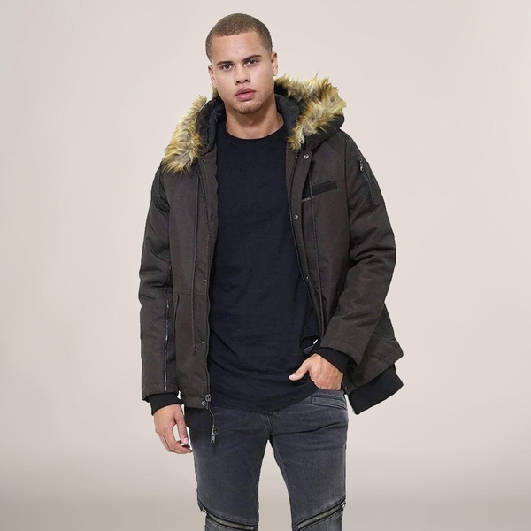 men's oxford snorkel parka jacket