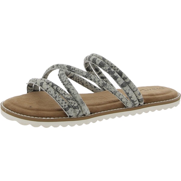 cedar cove womens leather strappy slide sandals