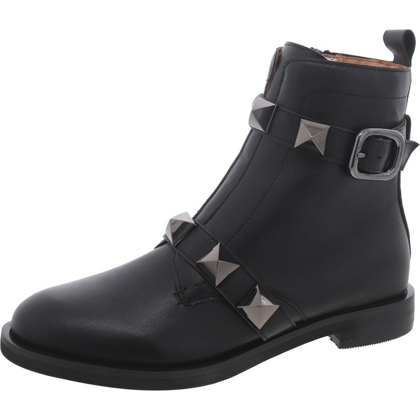 pyramid  womens leather studded booties