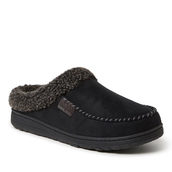 men's microsuede clog slipper